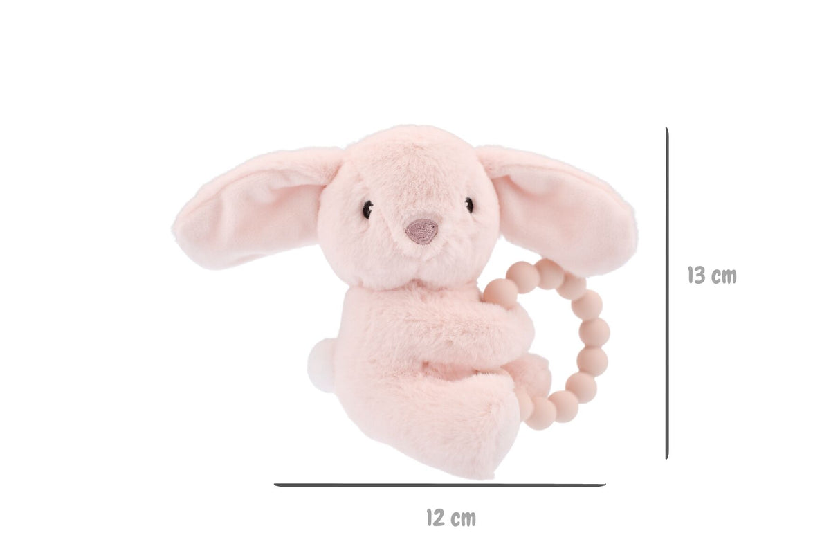 Snuggle Pal Animal With Silicone Teething Ring