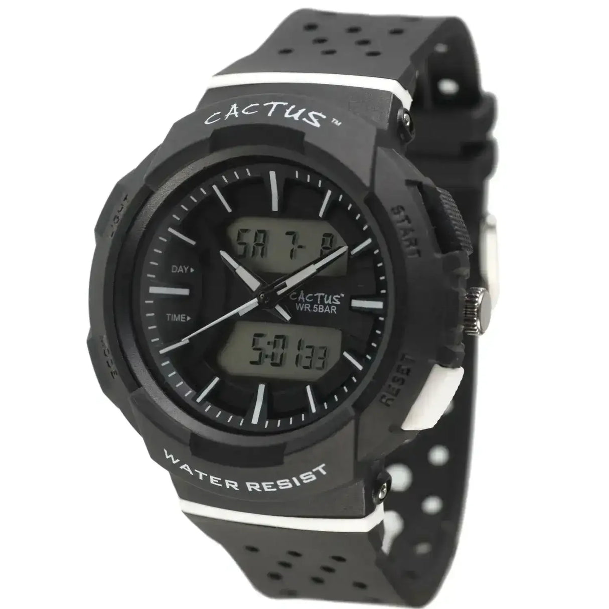 Cactus Watches | Analogue Digital Combo Watch | Black - Toybox Tales