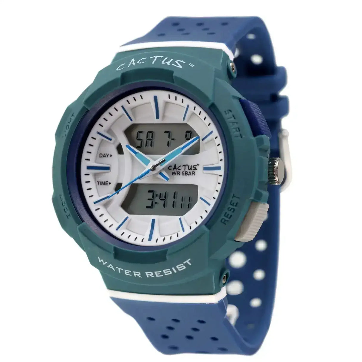 Cactus Watches | Analogue Digital Combo Watch | Blue - Toybox Tales