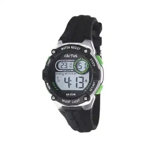 Cactus Watches | Kids Digital Galaxy Watch | Black/Green - Toybox Tales