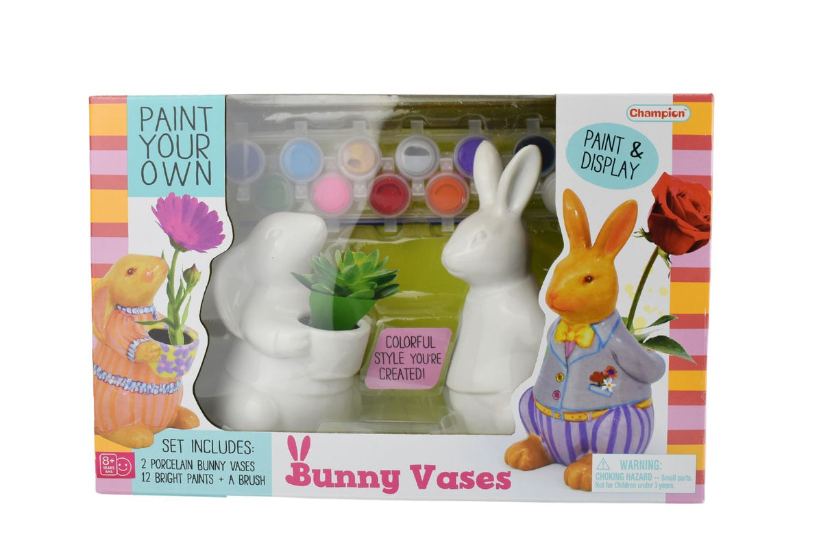Paint Your Own Bunny Vases