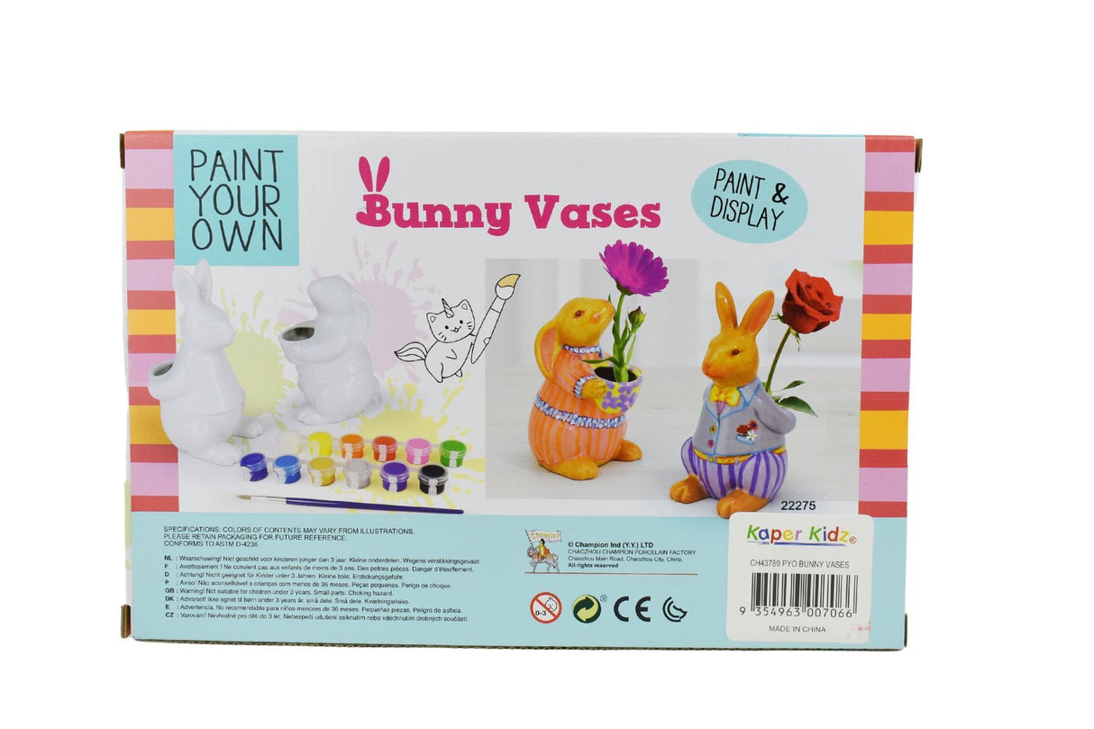 Paint Your Own Bunny Vases