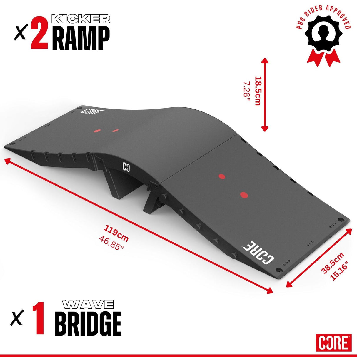 CORE Ramp KIT - Mini Wave set (Foldable)