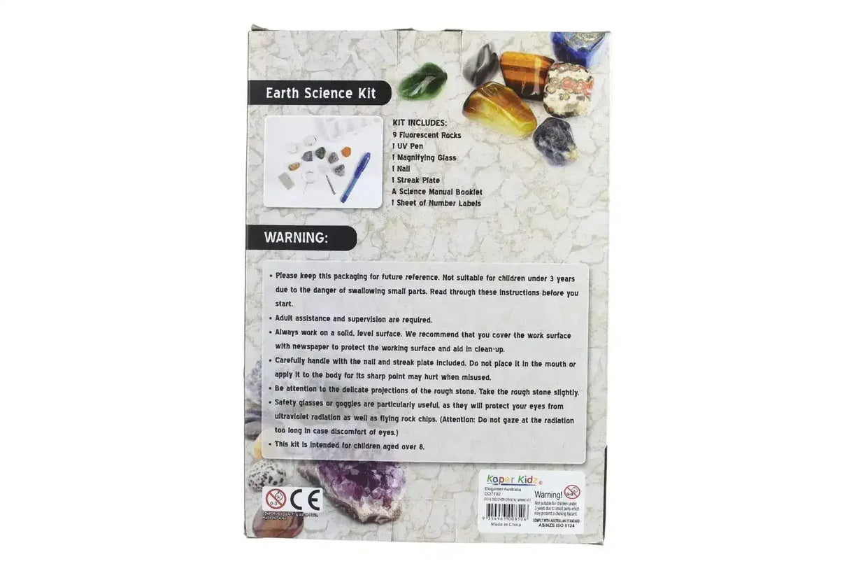 Deluxe Fluorescent Rocks Science Kit - Toybox Tales