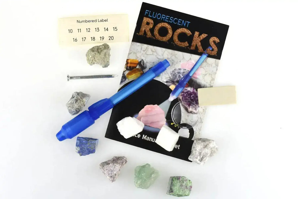 Deluxe Fluorescent Rocks Science Kit - Toybox Tales
