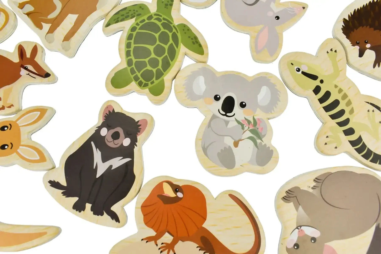 Fridge Friends Australian Animals Magnets 24 Pieces