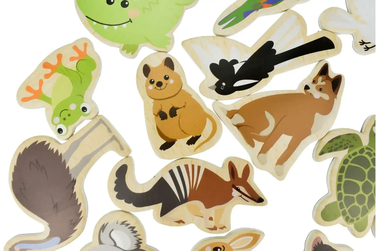 Fridge Friends Australian Animals Magnets 24 Pieces