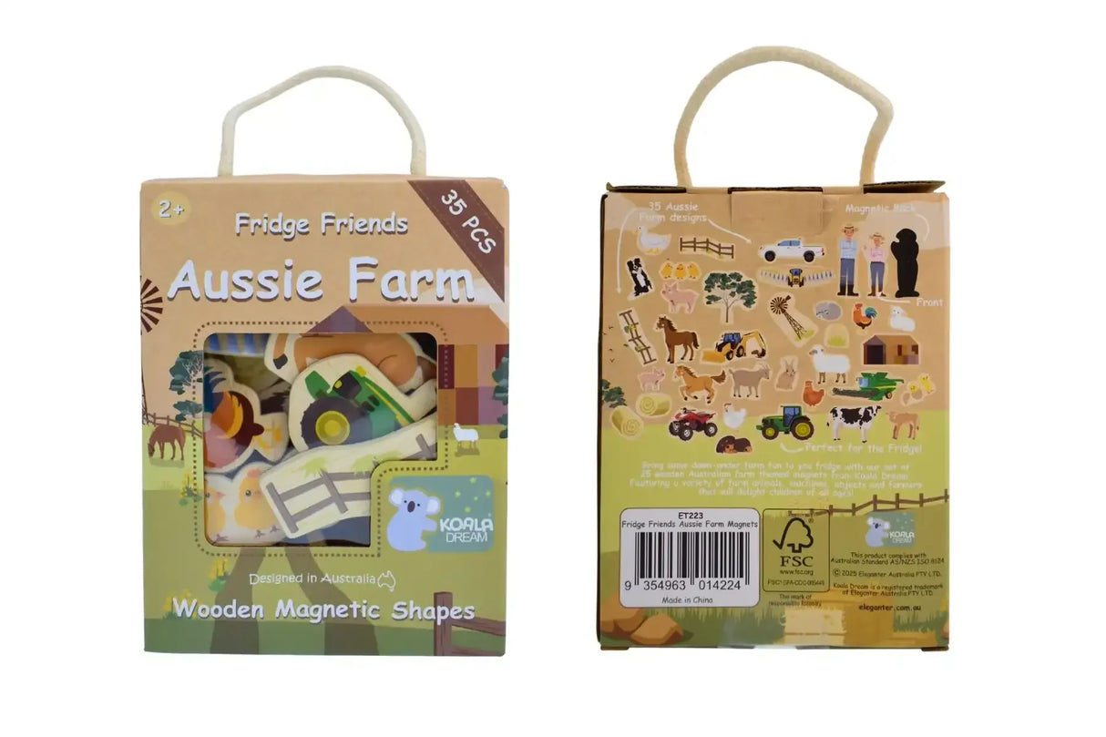 Fridge Friends Aussie Farm Magnets 35 Pieces