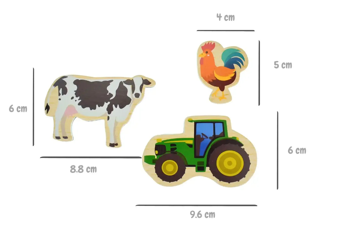 Fridge Friends Aussie Farm Magnets 35 Pieces