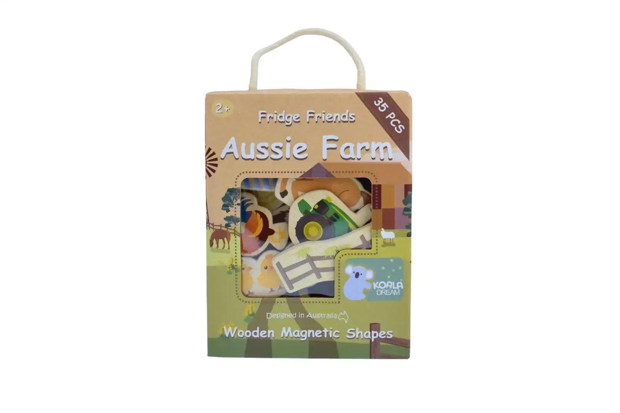 Fridge Friends Aussie Farm Magnets 35 Pieces