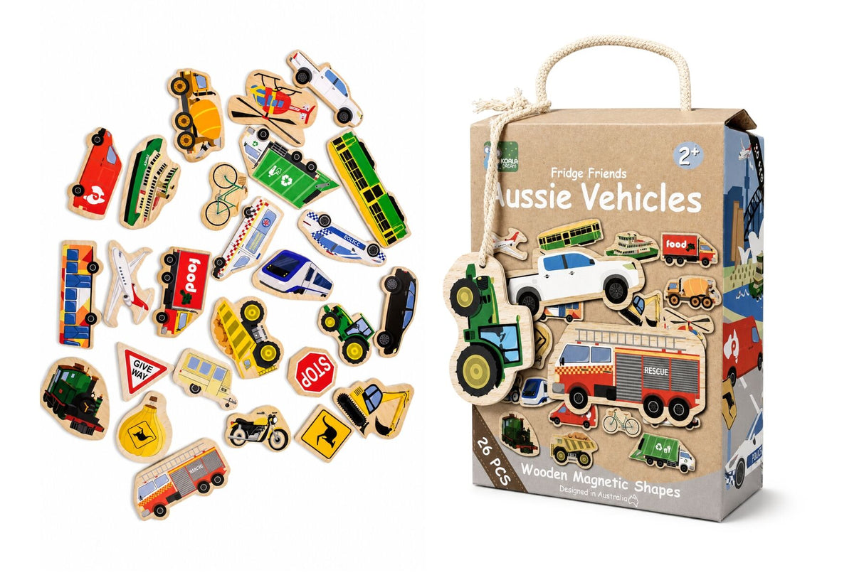 Fridge Friends Aussie Vehicles Magnets 25 Pieces