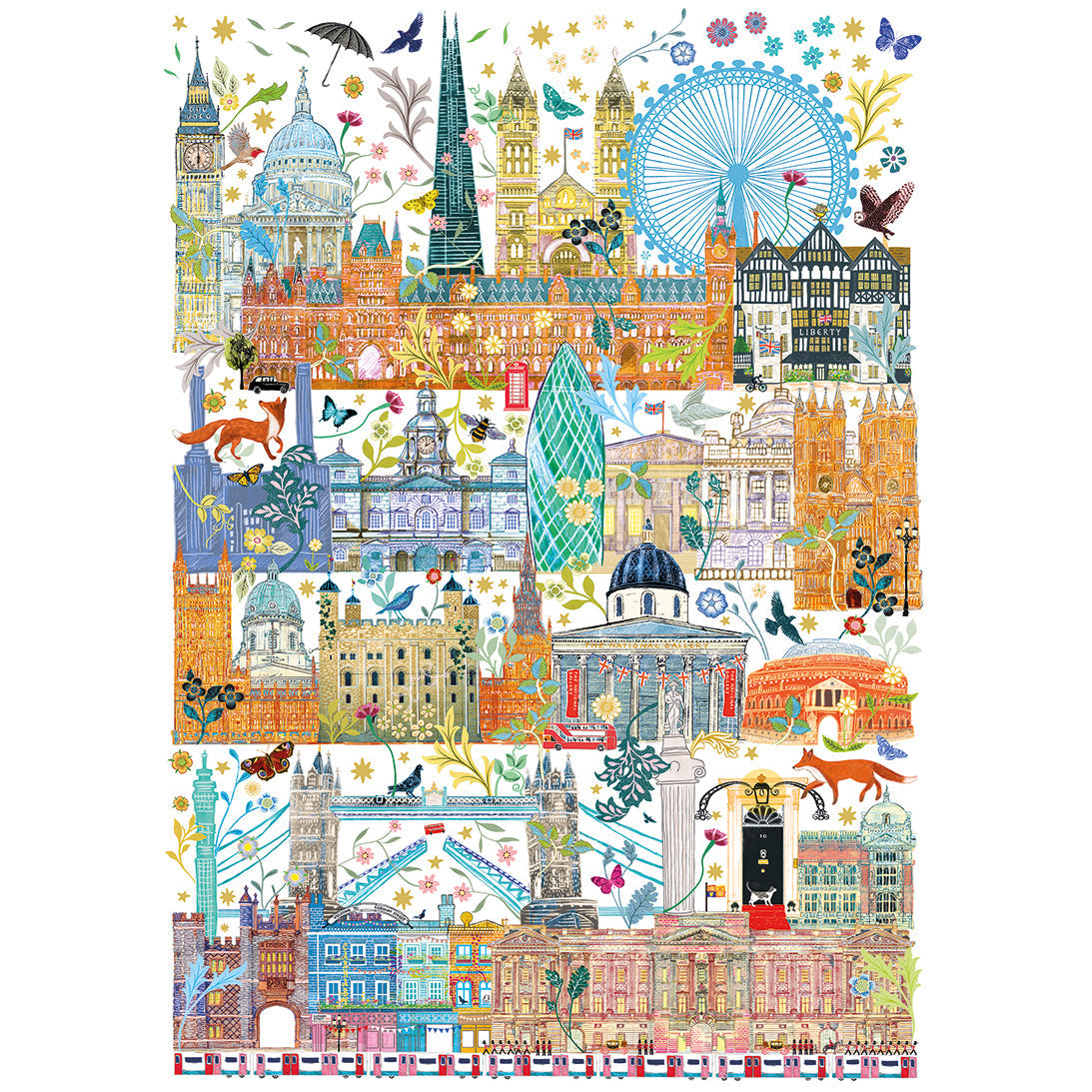 London Skyline puzzle artwork by Josie Shenoy