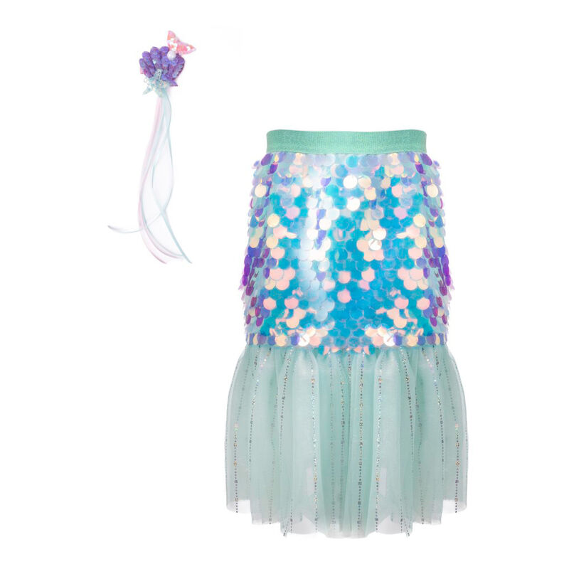 Great Pretenders | Bling Bling Mermaid Skirt & Hairclip Set Mint
