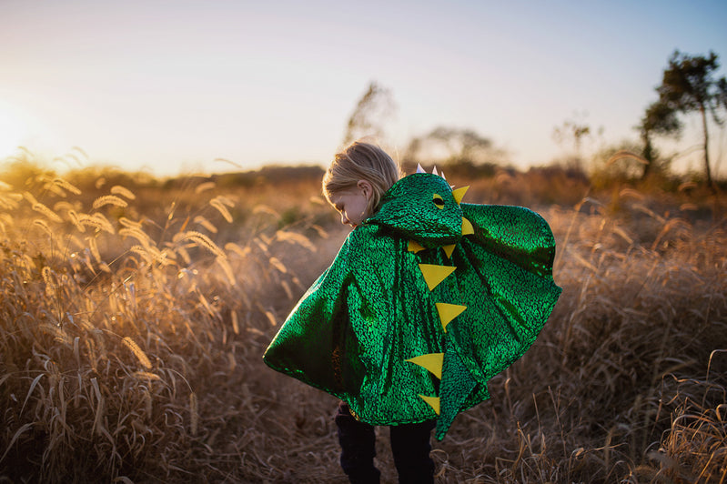Great Pretenders | Metallic Green Dragon Cape