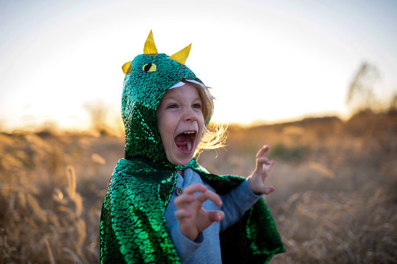 Great Pretenders | Metallic Green Dragon Cape