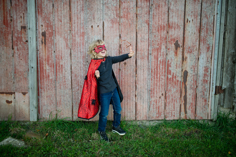 Great Pretenders | Reversible Spider & Bat Cape with Mask
