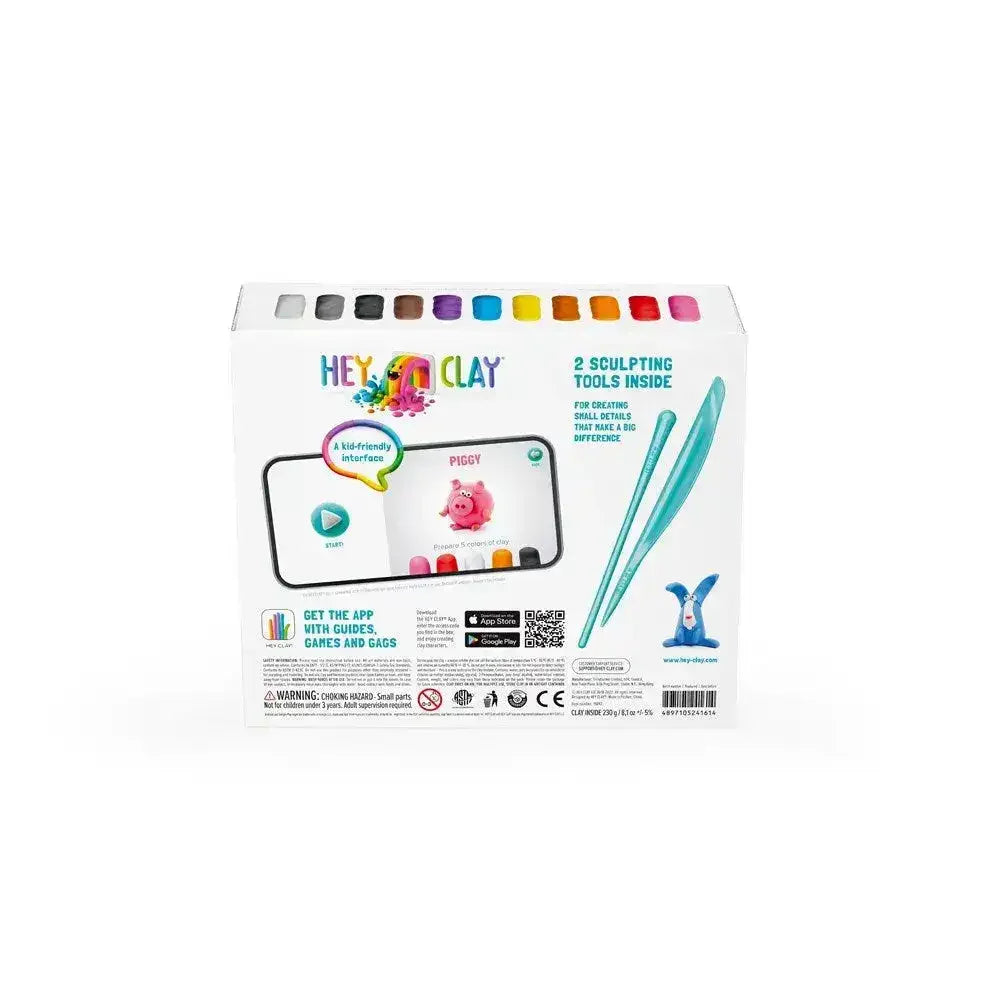 Hey Clay Animals Set (15 Cans) - Toybox Tales