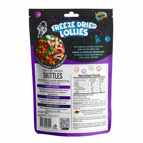 Heebie Jeebies | Freeze Dried Skittles Lollies | Large - Toybox Tales