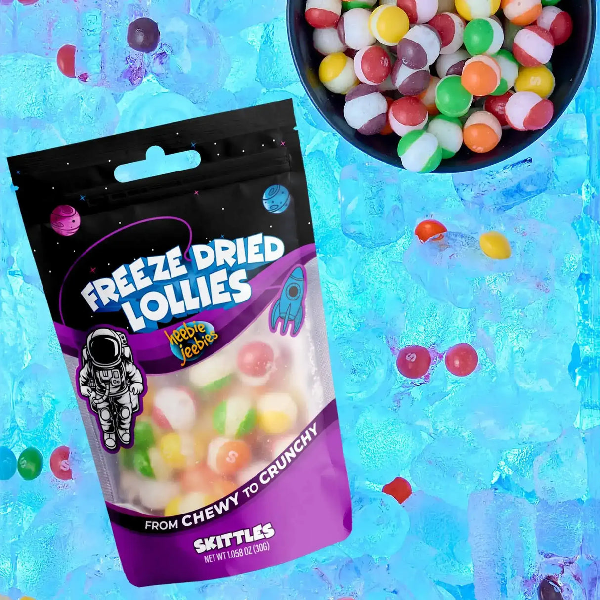 Heebie Jeebies | Freeze Dried Skittles Lollies | Mini - Toybox Tales