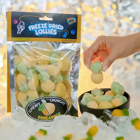 Heebie Jeebies | Freeze Dried Pineapple Lollies | Large - Toybox Tales
