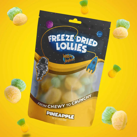 Heebie Jeebies | Freeze Dried Pineapple Lollies | Large - Toybox Tales