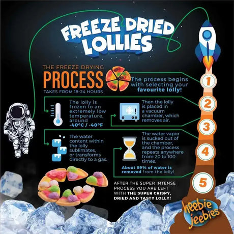 Heebie Jeebies | Freeze Dried Gummy Pizza Lollies | Large - Toybox Tales