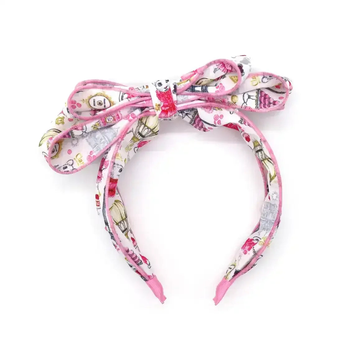 Claris Fashion Print Headband with Bow - Toybox Tales