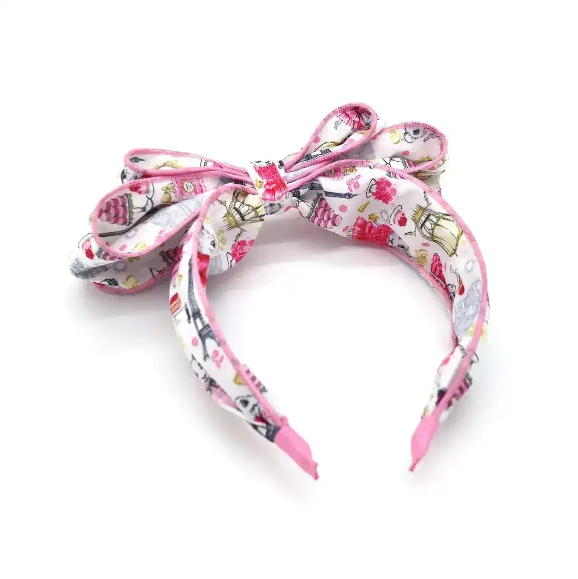 Claris Fashion Print Headband with Bow - Toybox Tales