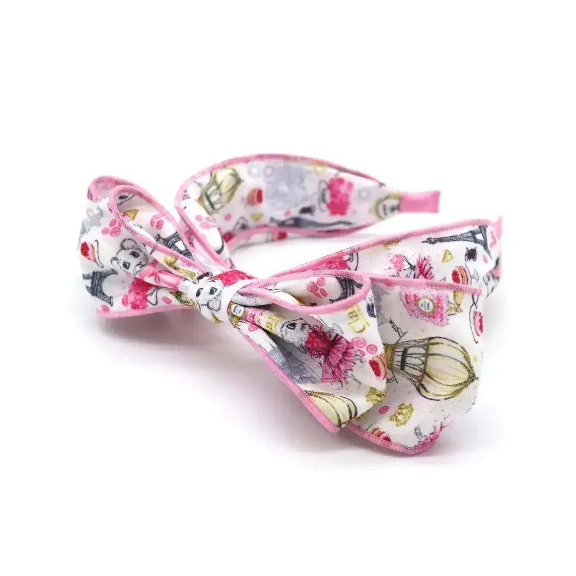 Claris Fashion Print Headband with Bow - Toybox Tales