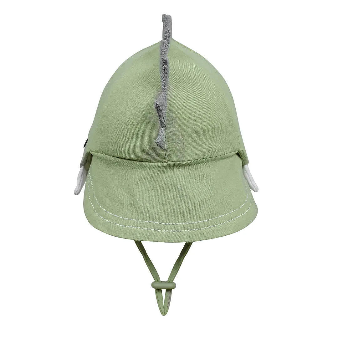 Legionnaire Flap Sun Hat - Dinosaur - Khaki