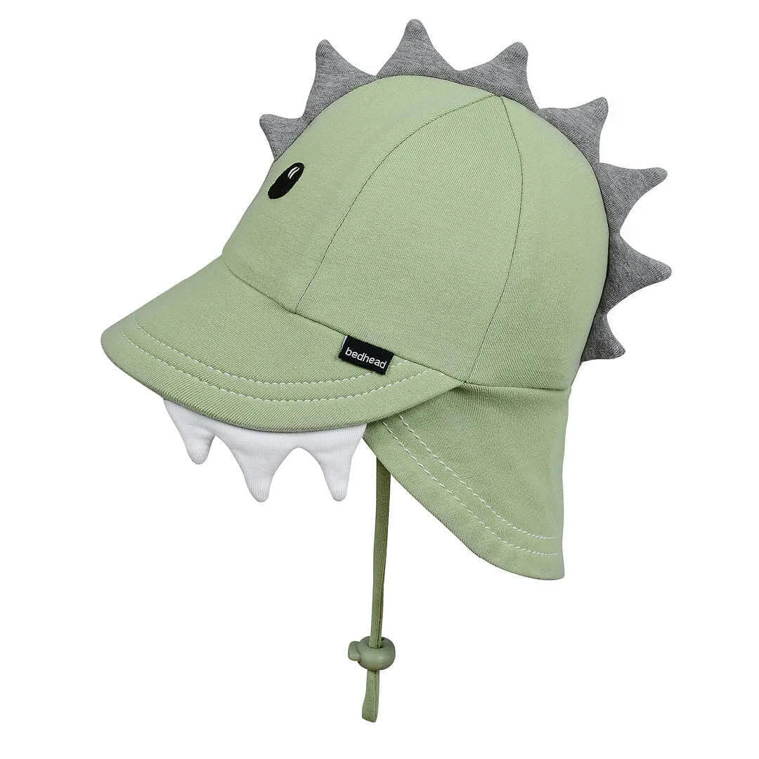 Legionnaire Flap Sun Hat - Dinosaur - Khaki