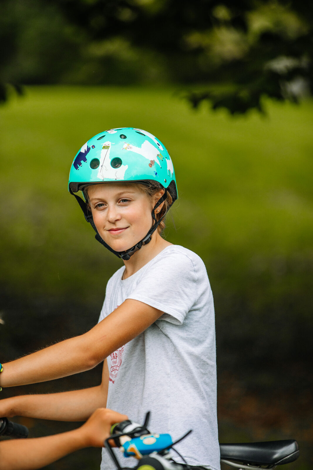 Hornit | Cycle Helmet with LED Light - Llama - Small