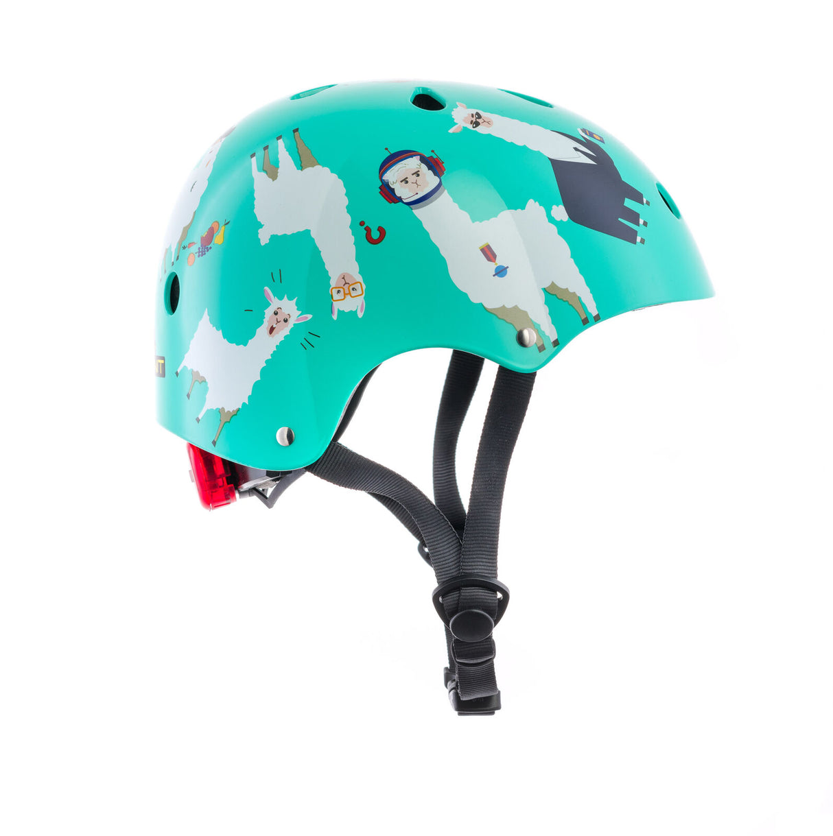 Hornit | Cycle Helmet with LED Light - Llama - Small