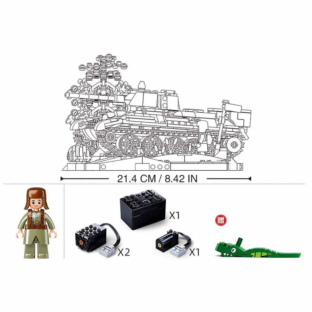 Sluban - Military T34 Remote Control Tank