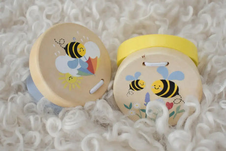 Buzzy Days Bee Wooden Castanets - Toybox Tales
