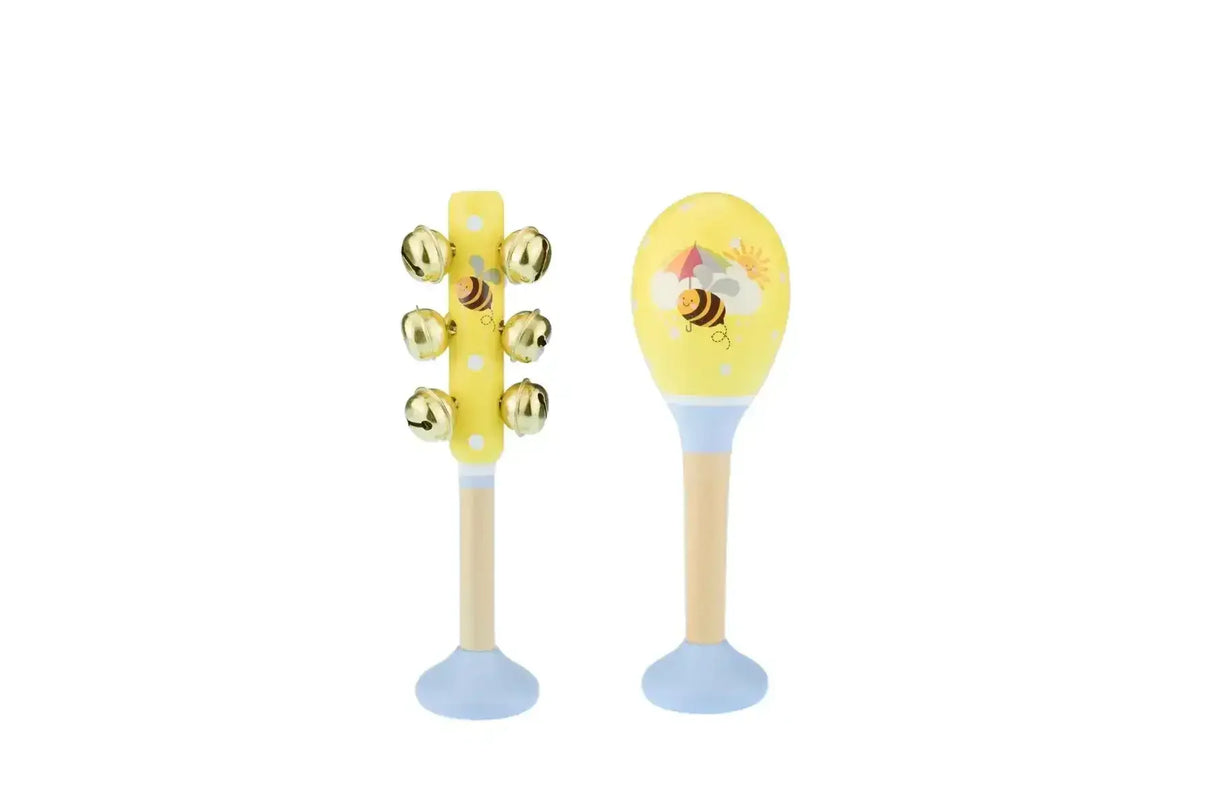 Buzzy Days Bee Maraca and Bellstick Set - Toybox Tales