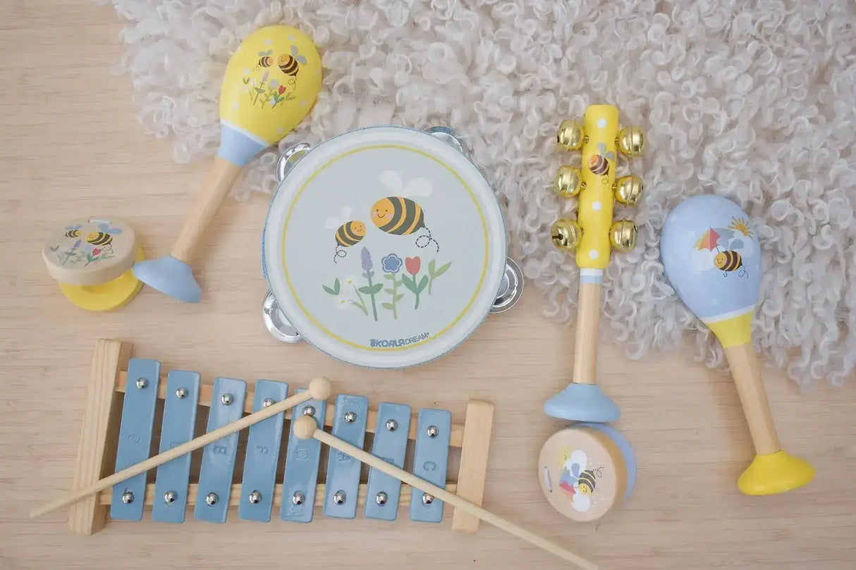 Buzzy Days Bee 7 Piece Musical Set - Toybox Tales