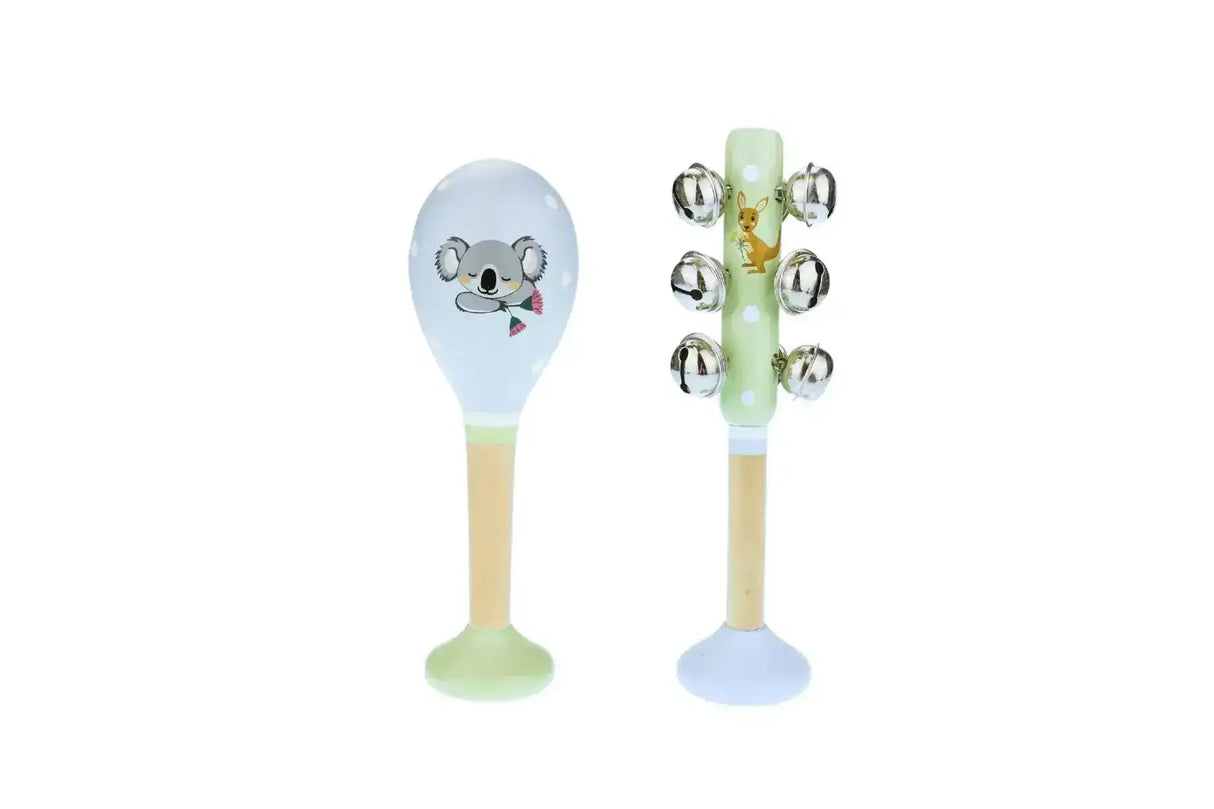 Bush Buddies Australian Animals Maraca and Bellstick Set