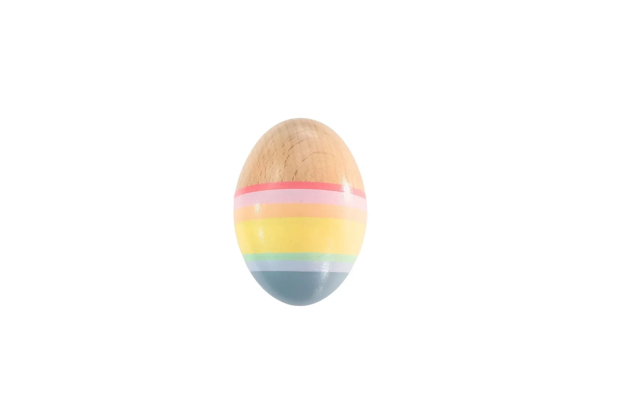 Wooden Rainbow Egg Shaker