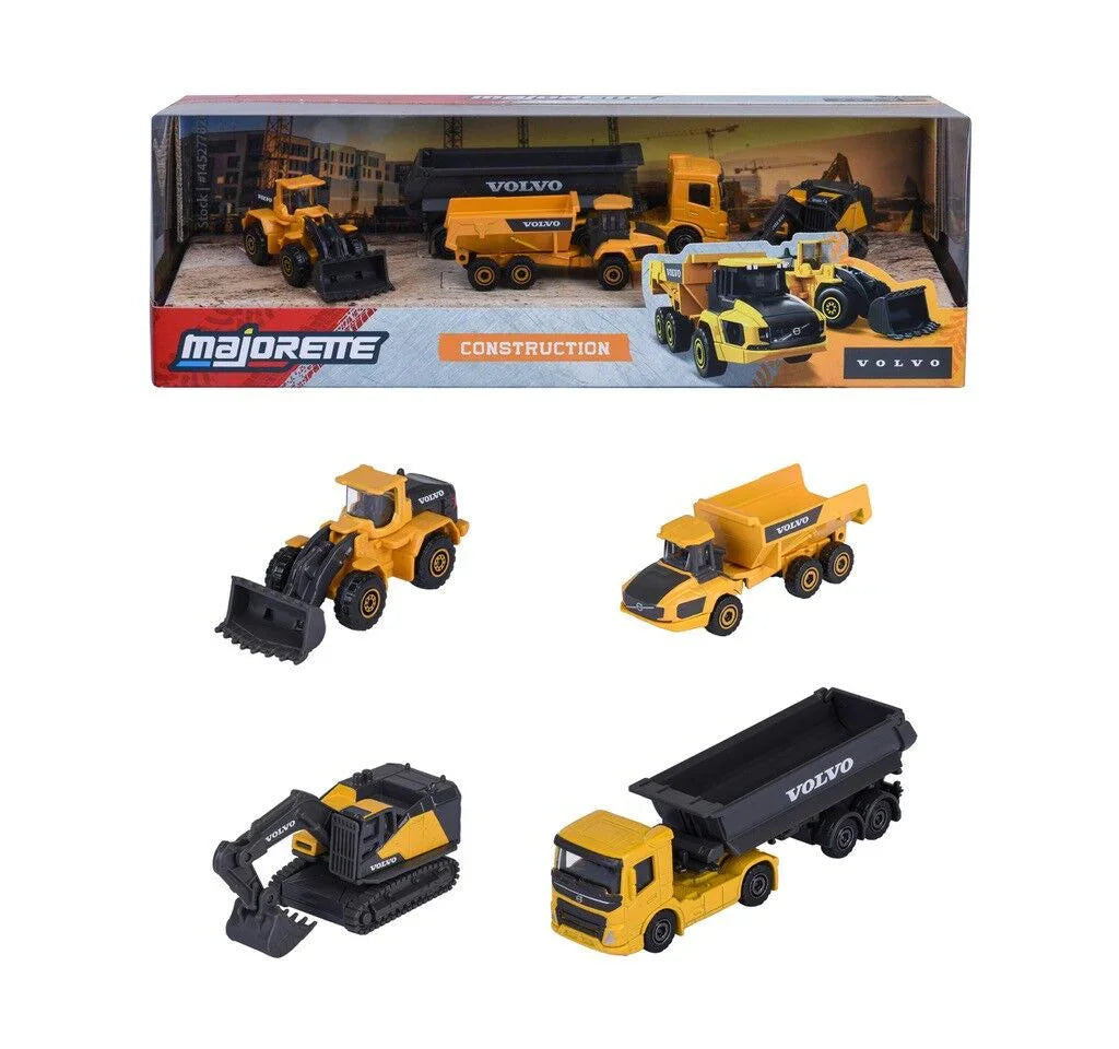Majorette | Volvo Construction - 4 Piece Gift Set