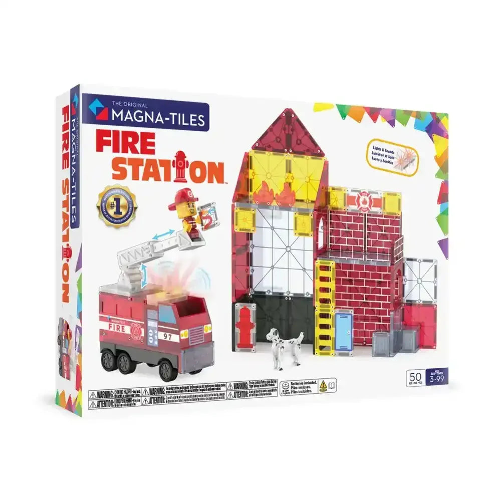 Magna-Tiles | Fire Station 50 Piece