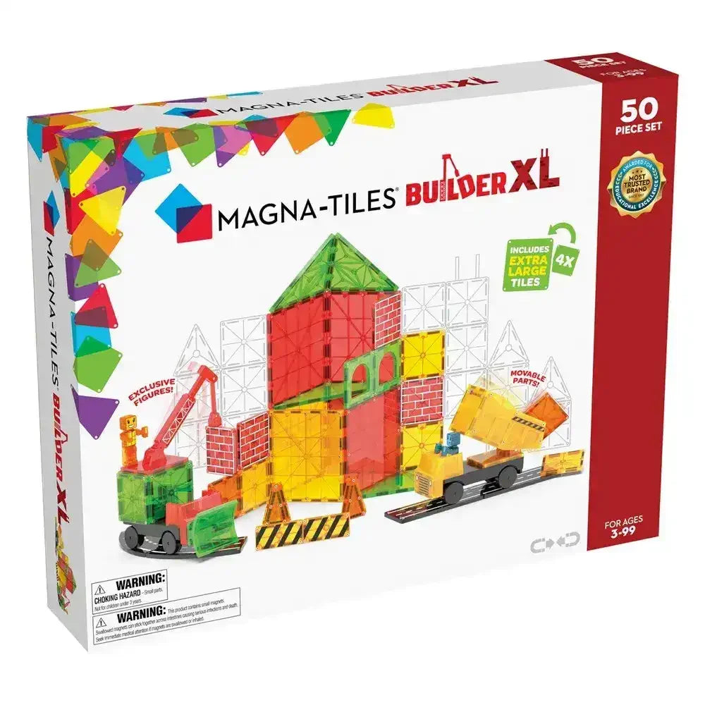 Magna-Tiles - Builder XL 50 Piece Set - Toybox Tales