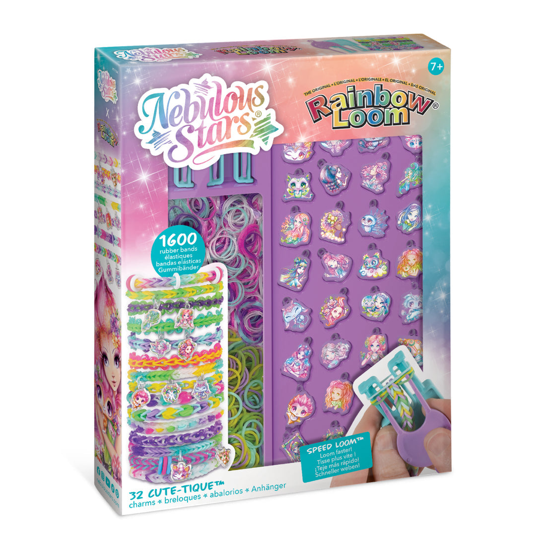 Nebulous Stars | Rainbow Loom | Charm Bracelet Set
