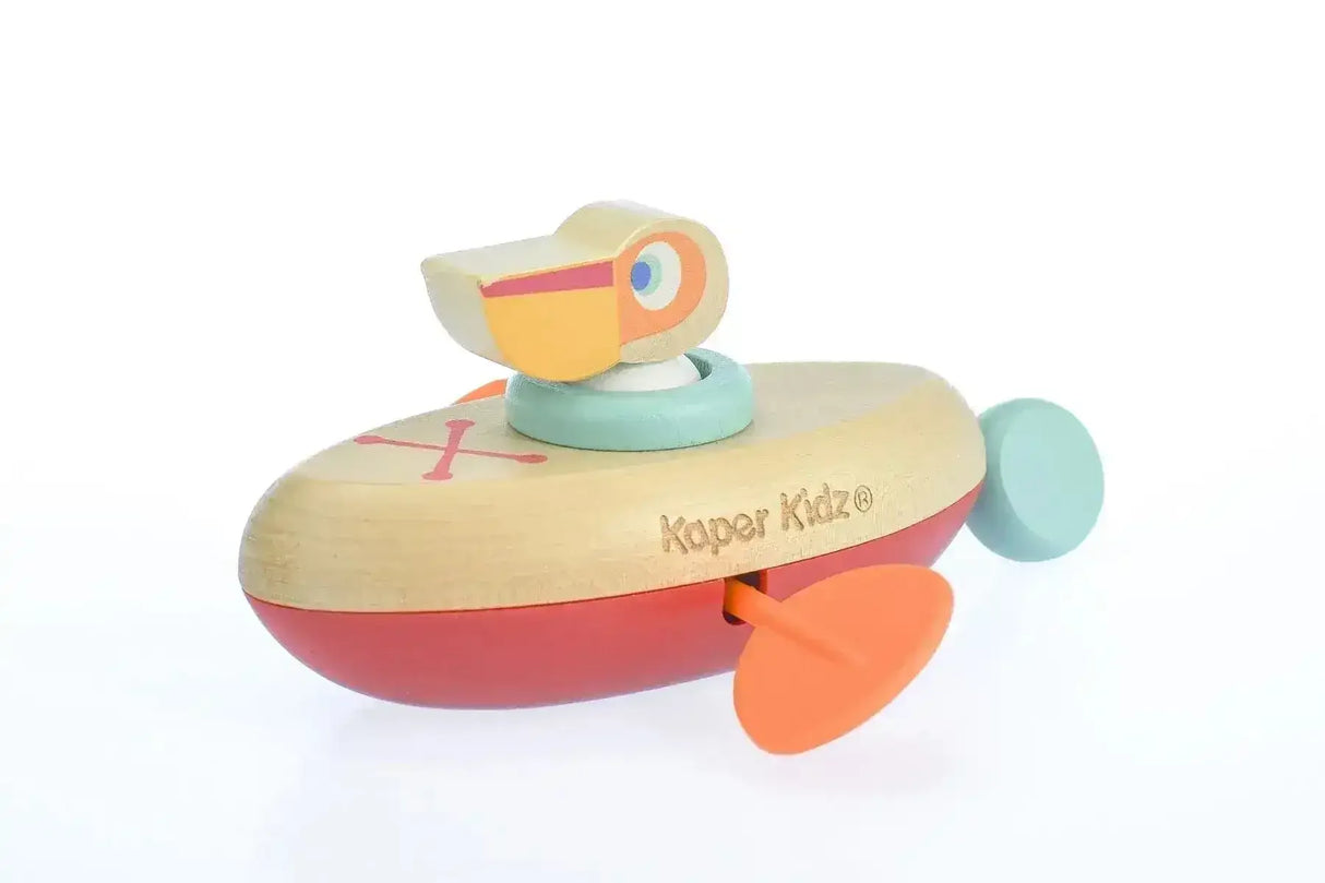 Animal Canoe Pull String Water Bath Toy - Toybox Tales