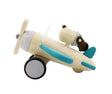 Retro Plane With Cute Dog Driver - Large - Toybox Tales