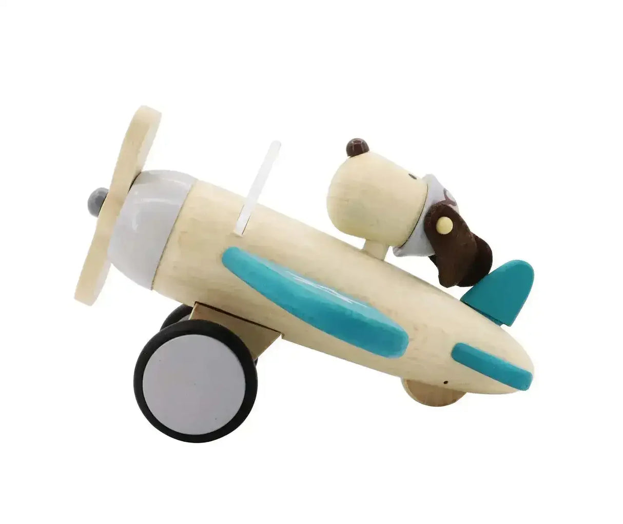 Retro Plane With Cute Dog Driver - Large - Toybox Tales