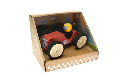 Retro Racing Car Red - Large - Toybox Tales