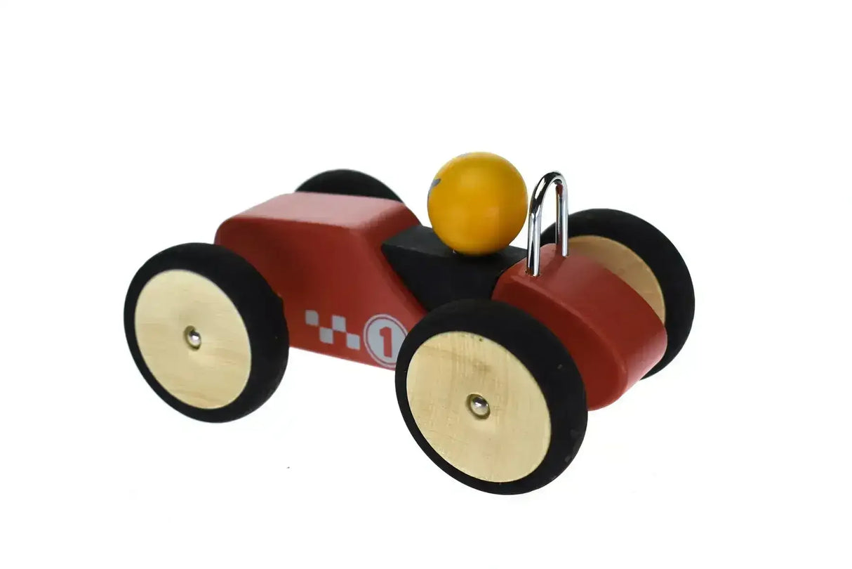 Retro Racing Car Red - Large - Toybox Tales