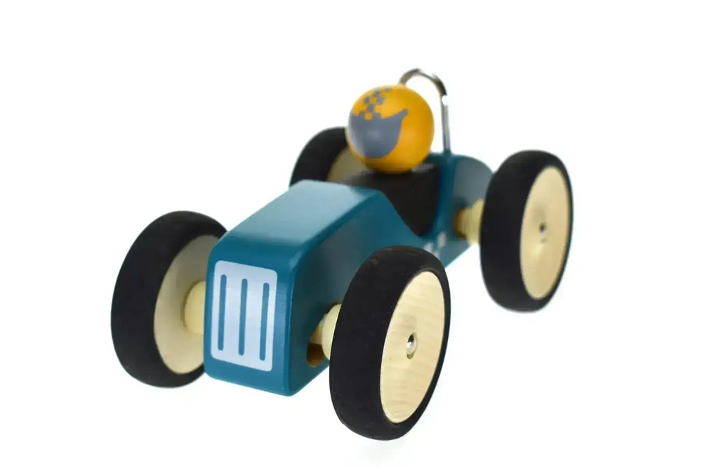 Retro Racing Car Blue - Large - Toybox Tales