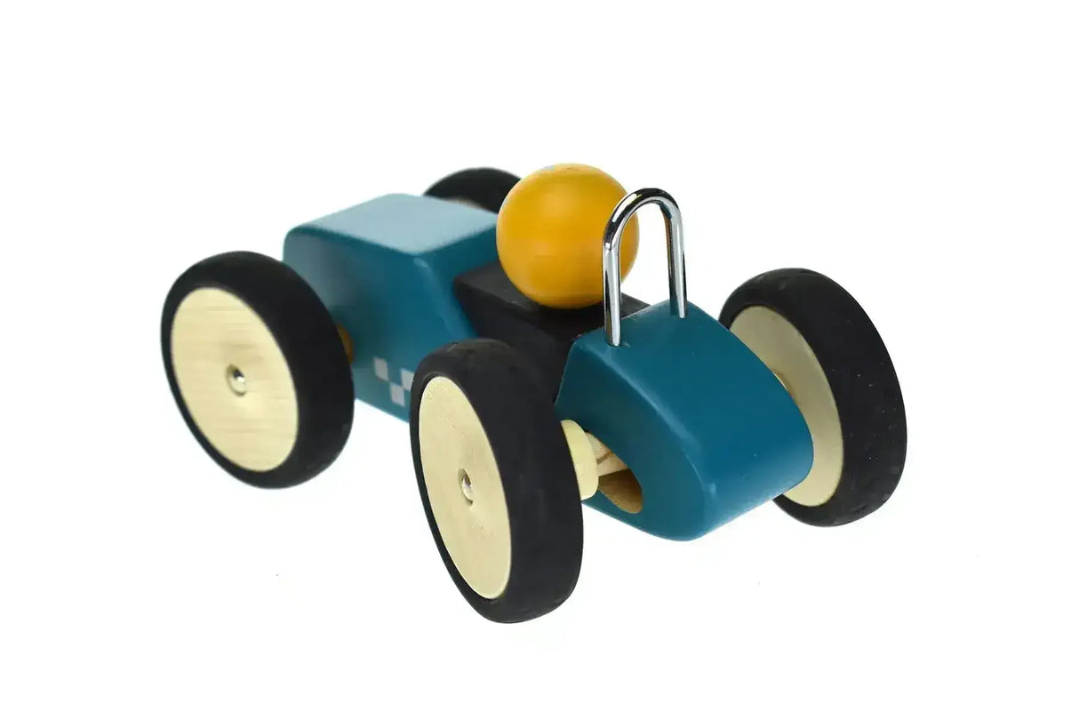 Retro Racing Car Blue - Large - Toybox Tales